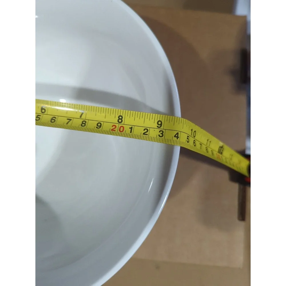 Martha Stewart White Oak Leaf Acorn Embossed Large Serving Bowl
